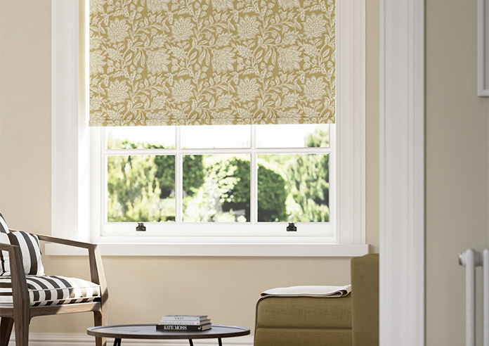 Land & Shore Rowallane (Blackout), Ochre - Roller Blind - Image 5
